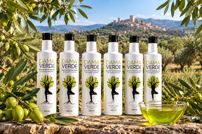Pack 6 × 500 ml Dama Verde AOVE Picual de cosecha temprana